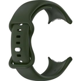 Microsonic Google Pixel Watch Silicone Sport Band Koyu Yeşil Kordon