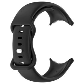Microsonic Google Pixel Watch Silicone Sport Band Siyah Kordon