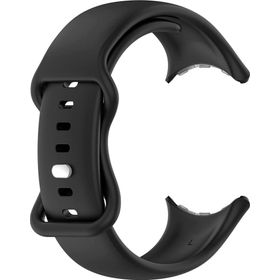 Microsonic Google Pixel Watch Silicone Sport Band Siyah Kordon