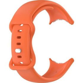 Microsonic Google Pixel Watch Silicone Sport Band Turuncu Kordon