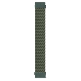 Microsonic Haylou Solar LS02 Braided Solo Loop Band Koyu Yeşil 155 mm Medium Kordon
