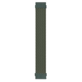 Microsonic Haylou Solar LS02 Braided Solo Loop Band Koyu Yeşil 155 mm Medium Kordon