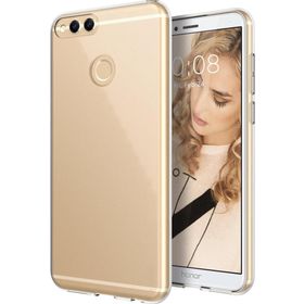 Microsonic Honor 7X Transparent Soft Beyaz Kılıf