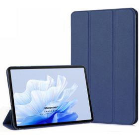Microsonic Honor Pad X9 Slim Translucent Back Smart Cover Lacivert Kılıf