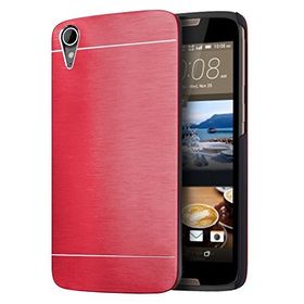 Microsonic HTC Desire 828 Hybrid Metal Kırmızı Kılıf