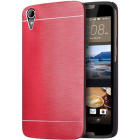 Microsonic HTC Desire 828 Hybrid Metal Kırmızı Kılıf