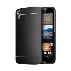 Microsonic HTC Desire 828 Hybrid Metal Siyah Kılıf