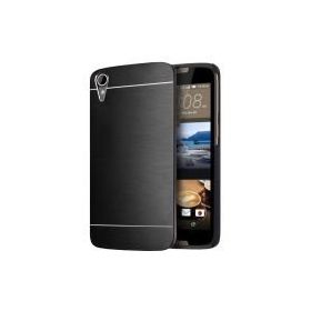 Microsonic HTC Desire 828 Hybrid Metal Siyah Kılıf