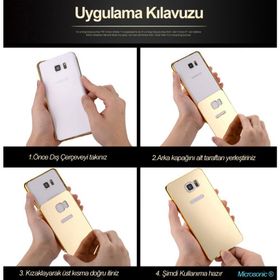 Microsonic HTC M8S Luxury Mirror Siyah Kılıf