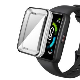 Microsonic Huawei Band 6 Kılıf 360 Full Round Soft Silicone Gümüş Kardon