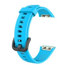 Microsonic Huawei Band 6 Kordon, Silicone Sport Band Mavi Kordon
