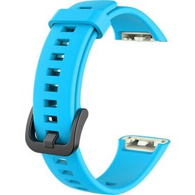 Microsonic Huawei Band 6 Kordon, Silicone Sport Band Mavi Kordon