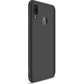 Microsonic Huawei Honor 10 Lite Double Dip 360 Protective Siyah Kırmızı Kılıf