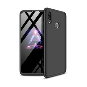 Microsonic Huawei Honor 10 Lite Double Dip 360 Protective Siyah Kırmızı Kılıf
