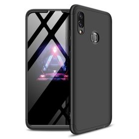 Microsonic Huawei Honor 10 Lite Double Dip 360 Protective Siyah Kırmızı Kılıf