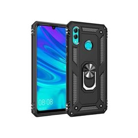 Microsonic Huawei Honor 10 Lite Military Ring Holder Siyah Kılıf