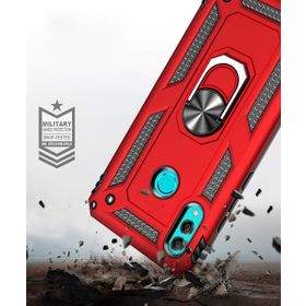 Microsonic Huawei Honor 10 Lite Military Ring Holder Siyah Kılıf