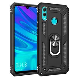 Microsonic Huawei Honor 10 Lite Military Ring Holder Siyah Kılıf