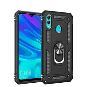 Microsonic Huawei Honor 10 Lite Military Ring Holder Siyah Kılıf