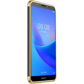 Microsonic Huawei Honor 7s Skyfall Transparent Clear Gold Kılıf