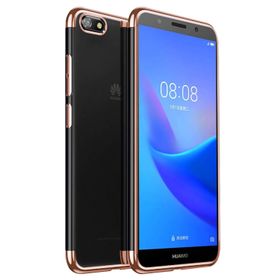 Microsonic Huawei Honor 7s Skyfall Transparent Clear Gold Kılıf