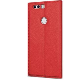Microsonic Huawei Honor 8 Gizli Mıknatıslı View Delux Kırmızı Kılıf