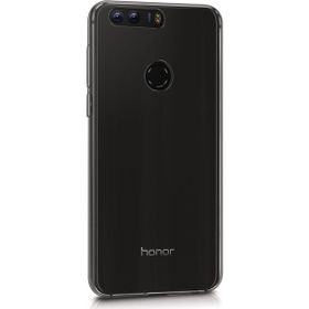 Microsonic Huawei Honor 8 Transparent Soft Beyaz Şeffaf Kılıf