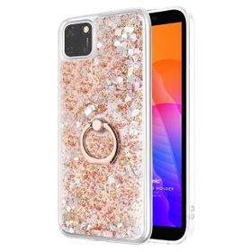 Microsonic Huawei Honor 9S Glitter Liquid Holder Gold Cep Telefonu Kılıfı