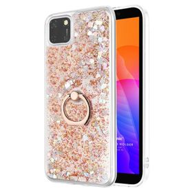 Microsonic Huawei Honor 9S Glitter Liquid Holder Gold Cep Telefonu Kılıfı
