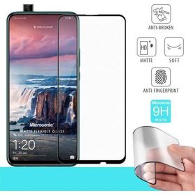 Microsonic Huawei Honor 9X Seramik Matte Flexible Siyah Ekran Koruyucu