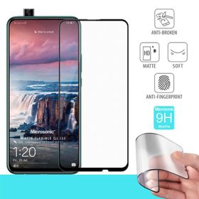 Microsonic Huawei Honor 9X Seramik Matte Flexible Siyah Ekran Koruyucu