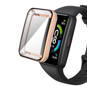 Microsonic Huawei Honor Band 6 360 Full Round Soft Silicone Rose Gold Kılıf