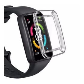Microsonic Huawei Honor Band 6 360 Full Round Soft Silicone Şeffaf Cep Telefonu Kılıfı