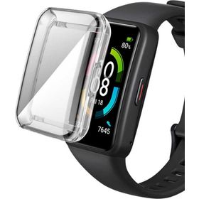 Microsonic Huawei Honor Band 6 360 Full Round Soft Silicone Şeffaf Cep Telefonu Kılıfı
