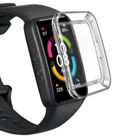 Microsonic Huawei Honor Band 6 360 Full Round Soft Silicone Şeffaf Cep Telefonu Kılıfı