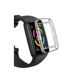 Microsonic Huawei Honor Band 6 360 Full Round Soft Silicone Şeffaf Cep Telefonu Kılıfı