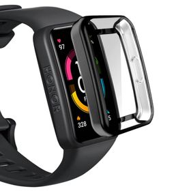 Microsonic Huawei Honor Band 6 360 Full Round Soft Silicone Siyah Kılıf