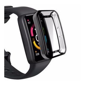 Microsonic Huawei Honor Band 6 360 Full Round Soft Silicone Siyah Kılıf