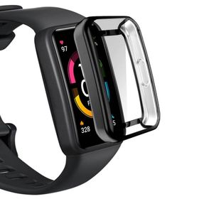 Microsonic Huawei Honor Band 6 360 Full Round Soft Silicone Siyah Kılıf