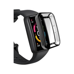 Microsonic Huawei Honor Band 6 360 Full Round Soft Silicone Siyah Kılıf