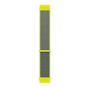 Microsonic Huawei Honor Magic Watch 2 46 mm için Hasırlı Woven Sport Loop Sarı Kordon