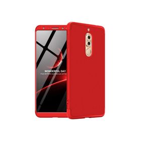 Microsonic Huawei Mate 10 Lite Double Dip 360 Protective Kırmızı Kılıf