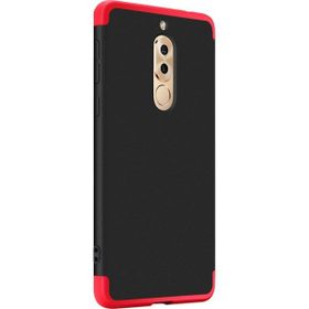 Microsonic Huawei Mate 10 Lite Double Dip 360 Protective Siyah Kırmızı Kılıf