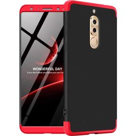 Microsonic Huawei Mate 10 Lite Double Dip 360 Protective Siyah Kırmızı Kılıf