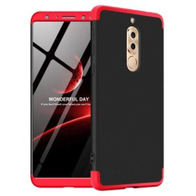 Microsonic Huawei Mate 10 Lite Double Dip 360 Protective Siyah Kırmızı Kılıf