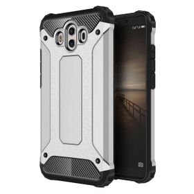 Microsonic Huawei Mate 10 Rugged Armor Gümüş Kılıf