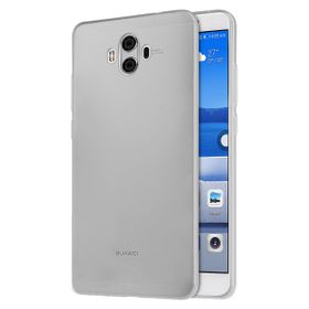 Microsonic Huawei Mate 10 Transparent Soft Beyaz Kılıf