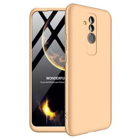Microsonic Huawei Mate 20 Lite Double Dip 360 Protective Gold Kılıf