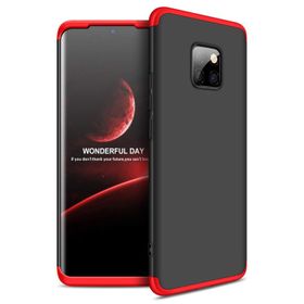 Microsonic Huawei Mate 20 Pro Double Dip 360 Protective Kırmızı Siyah Kılıf