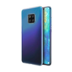 Microsonic Huawei Mate 20 Pro Transparent Soft Beyaz Kılıf